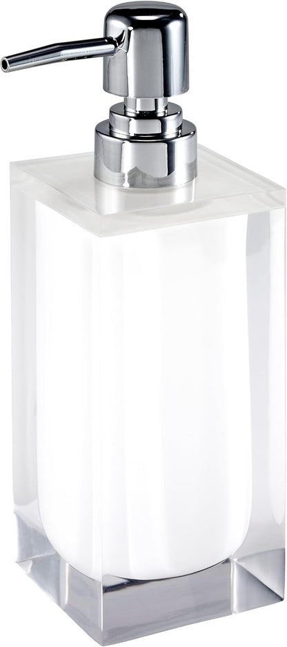 Izod - Bathroom Set, 4pc Resin Countertop Accessories, Modern Home Decor, Dorm Room Essentials (Marina Collection, White)