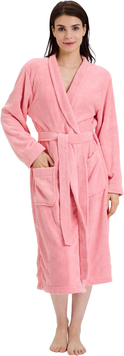 PJGGZ Towel Robe for Women – Soft Absorbent Kimono Bathrobe, Quick-Dry Spa Shower & Hotel Use