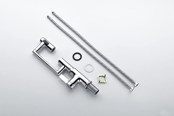Lefton Rotatable Bathroom Faucet with Temperature Display in Fahrenheit (Batteries-Free), 3 Water Modes, Chrome, BF2204-1