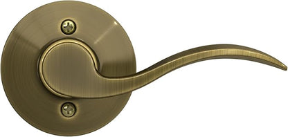 SCHLAGE F170ACC609RH ACC 609 F170 Rh Accent Decorative Dummy Door Lever, 2.72 In Projection X 4-1/8 In L, Antique Brass
