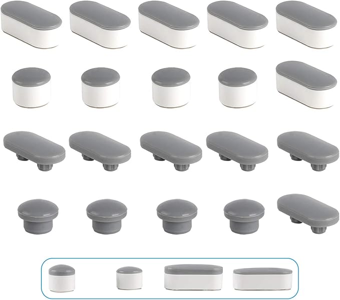 Hibbent Bidet Attachment for Toilet, Non-Electric Dual Nozzle for Frontal & Rear Wash, with 10 Pieces Toilet Seat Bumpers