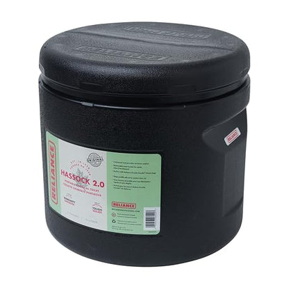 RELIANCE Products Hassock 2.0 Portable Toilet, Black, 4 Gallon