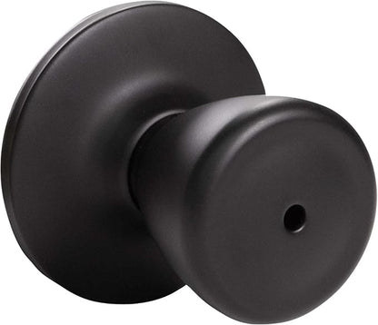 Design House 779264 Tulip Privacy Bed and Bath Door Knob Matte Black