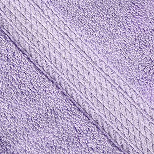 SUPERIOR Egyptian Cotton Ultra Plush & Absorbent, 8 Piece Set, Purple