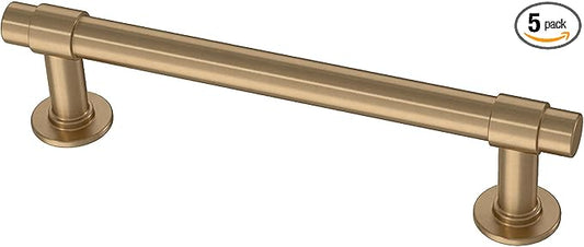 Franklin Brass Francisco (5-Pack) Cabinet Handles 4" Hole Center Pulls | Champagne Bronze Hardware Kitchen Door, Drawers, Dressers, Furniture P29617Z-CZ-B1