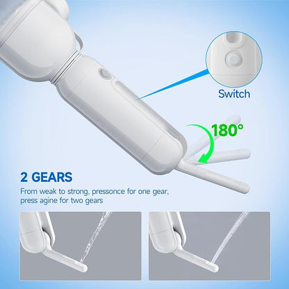 Morfone Portable Bidet for Travel, High Pressure Electric Handheld Sprayer | 350ML with Dual Spray Modes, USB-C Rechargeable Waterproof Travel Bidet for Women, Men, Postpartum, Personal Hygiene(White)