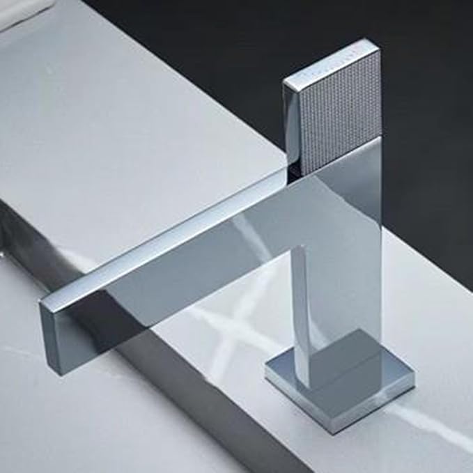Bathroom Water Faucet Single Hole Waterfall Faucet for Bathroom Sink Single Handle Chrome