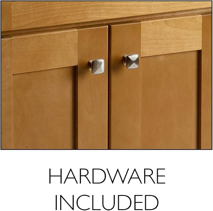 Design House Brookings Bathroom Vanity, 24", Modern Birch | Adjustable Hinges, Freestanding, Contemporary/Modern, Wood, Bath, 587105