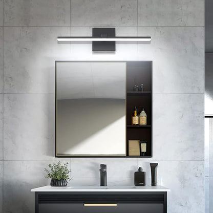 Black Bathroom Vanity Lights - 18 inch Modern LED Bathroom Light Fixtures Dimmable Vanity Light Acrylic Bath Room Lighting Fixture Over Mirror