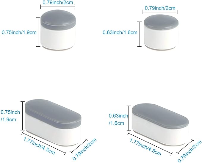 Hibbent Bidet Attachment for Toilet, Non-Electric Dual Nozzle for Frontal & Rear Wash, with 10 Pieces Toilet Seat Bumpers