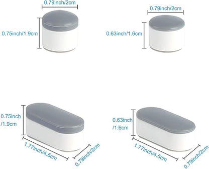 Hibbent Bidet Attachment for Toilet, Non-Electric Dual Nozzle for Frontal & Rear Wash, with 10 Pieces Toilet Seat Bumpers