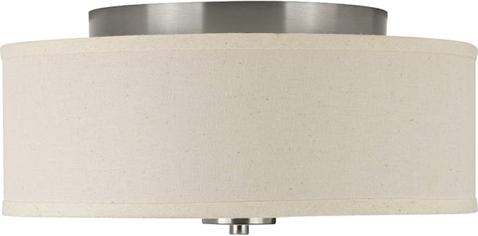 Progress Lighting P3696-0930K9 Close-to-Ceiling, Nickel, 6.00x13.00x13.00