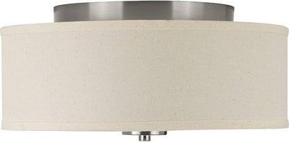 Progress Lighting P3696-0930K9 Close-to-Ceiling, Nickel, 6.00x13.00x13.00
