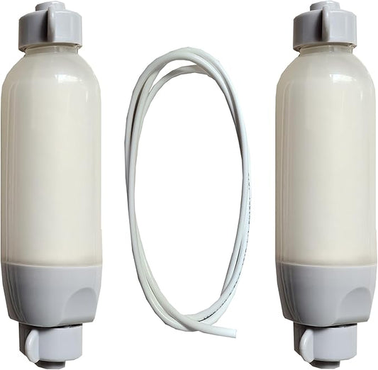2 Pack Bidet Water Filter with DMT Pipe, Filter for Electric Bidet Toilet Seats