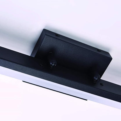 mirrea 24in Modern LED Vanity Light for Bathroom Lighting Dimmable 24w Black Painted (Warm White 3000K)