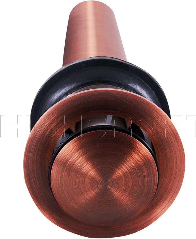 Highcraft R1034 Vessel Sink Drain Strainer Pop Up Drain Assembly without Overflow, Bathroom Faucet Vanity Sink Stopper Oil Rubbed Bronze