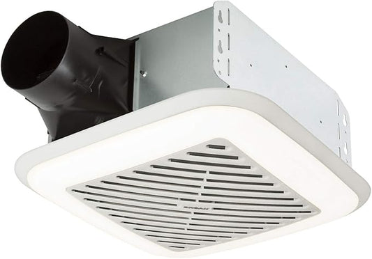 Broan-NuTone 791LEDM Ventilation Fan with LED Light and Roomside Installation & AE110 Invent Flex ENERGY STAR Qualified Single-Speed Ventilation Fan