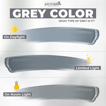 PentaUSA Premixed Tile Grout Repair - Gray (8.8oz/250g) | 5 gray shades with RAL codes, premixed acrylic sanded, bathroom shower kitchen tile, water-resistant, 24-hour cure, 29 sq ft
