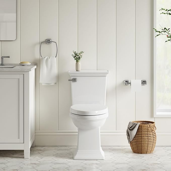 American Standard 5020A65G.020 Traditional Luxury Toilet Seat, Slow-Close, Elongated Front, White (Pack of 4)