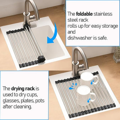13x15 Inch Drop In Bar Sink, White Granite Composite | Small Drop In Sink RV Wet Bar Prep Sink Quartz Topmount Single Bowl Kitchen Basin with Small Rubber Squeegee