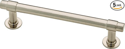 Franklin Brass Francisco 4 in. (102 mm) Satin Nickel Cabinet Drawer Pull (5-Pack)