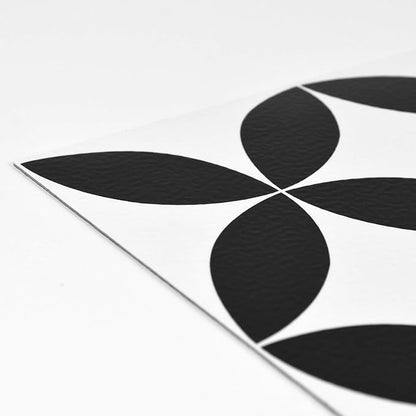 FloorPops FP3301 Starlight Peel & Stick Floor Tiles, Black (Pack of 2)