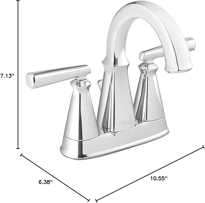 American Standard 7018201.002 Edgemere Centerset Bathroom Faucet, Chrome