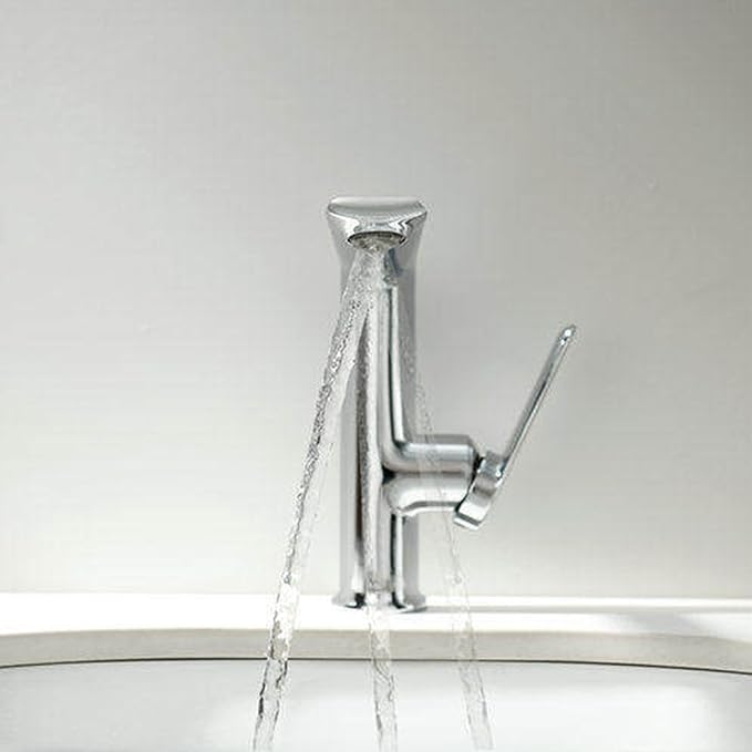 BiaoTeng Bathroom Faucets Single Handle Chrome Single Hole 2 Function Hot and Cold Brass Faucet for Bathroom Sink One Hole