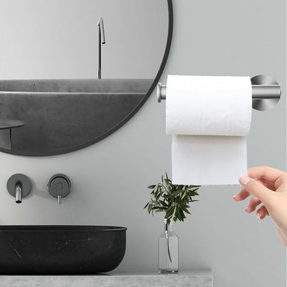 Bathroom Hardware Set, Towel Ring & Toilet Paper Holder, Stainless Steel SUS304, Hand Towel Hanger & Toilet Roll Holder, Sturdy Bathroom Accessories for Home or Kitchen Brushed Nickel