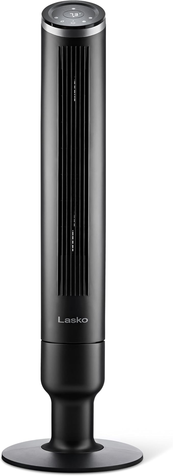 Lasko Apex Tower Fans Oscillating Quiet 42" - 29 ft/s Airflow, 28 dB, 90° Oscillation, 12H Timer, Air Filter for Hair & Dust, Remote, Black, Floor Fans for Home Bedroom, RST200