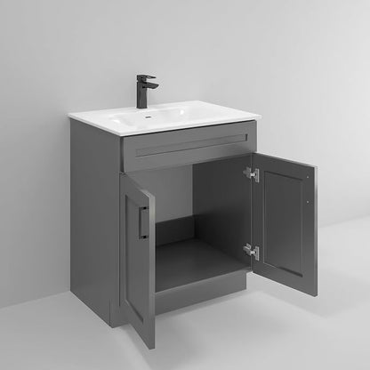 Grey Shaker Sink Base Bathroom Vanity 24"/30"/36" Width (30" Width)
