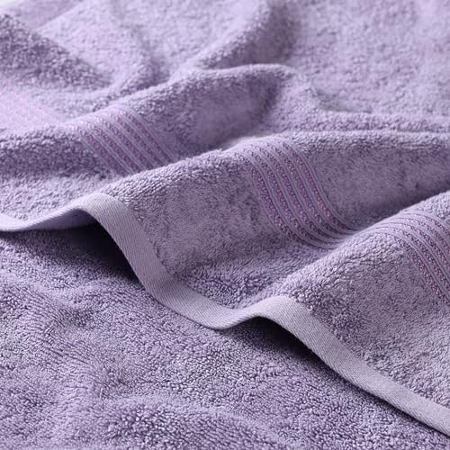 Superior Egyptian Cotton 2-Piece Bath Sheet Towel Set, Oversized Body Towels For Adults And Kids, Large Towel For Bath, Shower, Guest Bathroom, Spa, Gym, Resort, Essentials, Airbnb, Royal Purple