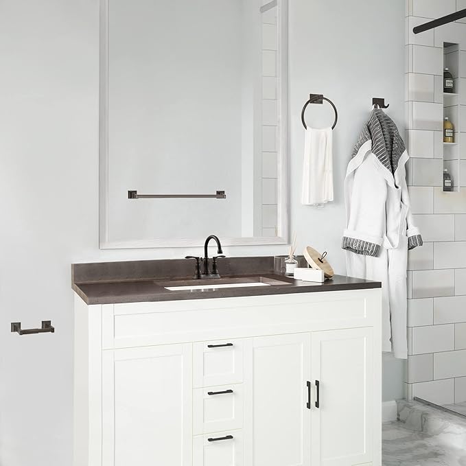 Design House 560854 Millbridge 4-Piece Bathroom Accessory Kit, Oil-Rubbed Bronze