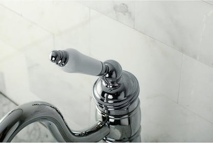 Kingston Brass KB1421PL Heritage Vessel Sink Faucet with Optional Cover Plate, Polished Chrome, 14.31 x 6 x 2.25