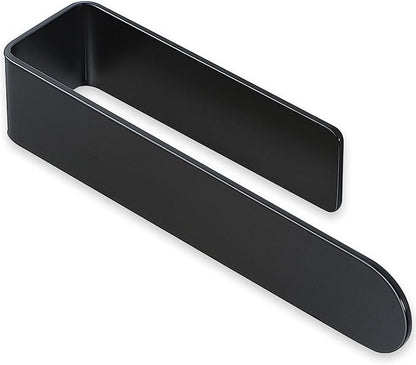 Taozun Hand Towel Holder/Hand Towel Bar - Black Face Towel Holder Self Adhesive Towel Ring for Bathroom, Stainless Steel