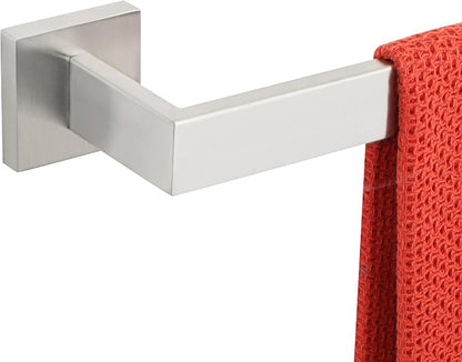 Alise Towel Bar Towel Racks for Bathroom Wall Mount 28 Inch,Brushed Nickel | SUS304 Stainless Steel Bathroom Towel Holder, Full Square Towel Rod Towel Hanger for Bathroom Lavatory Kitchen
