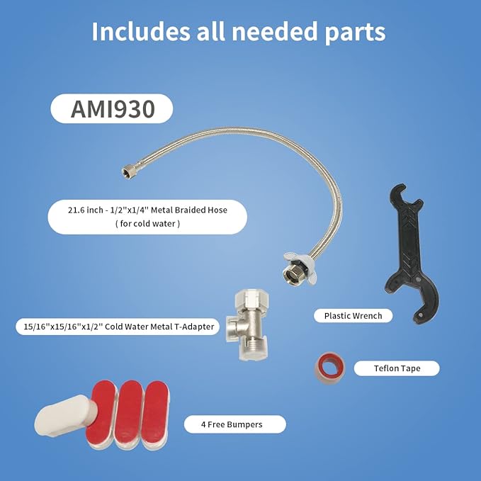 Bidet AMI 930-Fresh Water Non-Electric Mechanical Bidet Attachment-Selfcleaning Dual Nozzles of Wash and Women Wash Toilet Bidets