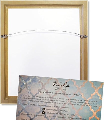 The Oliver Gal Artist Co. Typography and Quotes Contemporary Canvas Art - Couture Road Sign Rococo Gold, Wall Art for Living Room, Bedroom, and Bathroom, 45 in x 30, White and Gold Home Decor