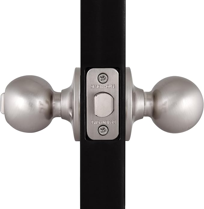 Design House 781864 Ball Privacy Bed and Bath Knob Satin Nickel