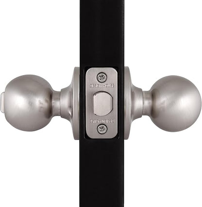 Design House 781864 Ball Privacy Bed and Bath Knob Satin Nickel