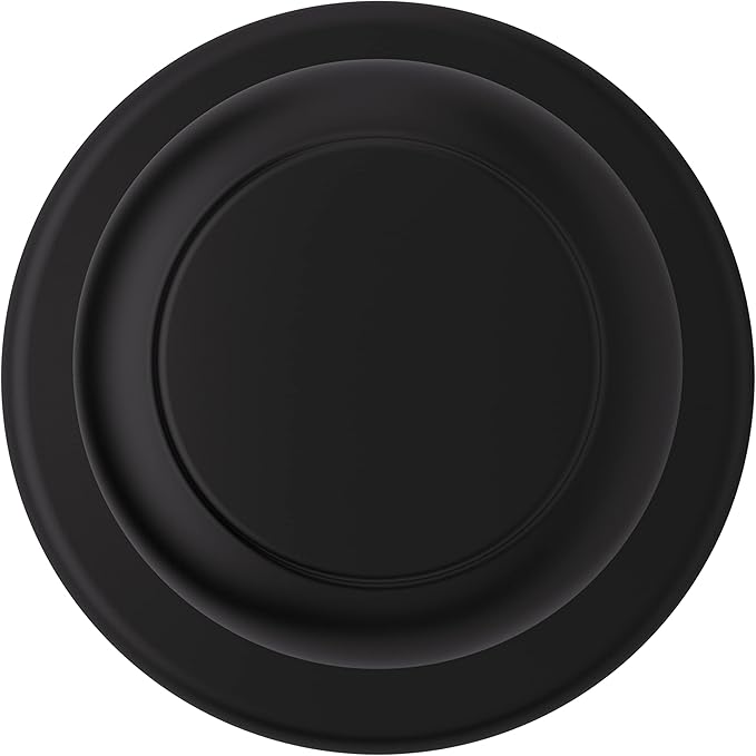 Kwikset Cove Dummy Door Knob, Single Sided Handle for Closets, French Double Doors, and Pantry, Matte Black Non-Turning Interior Push/Pull Door Knob