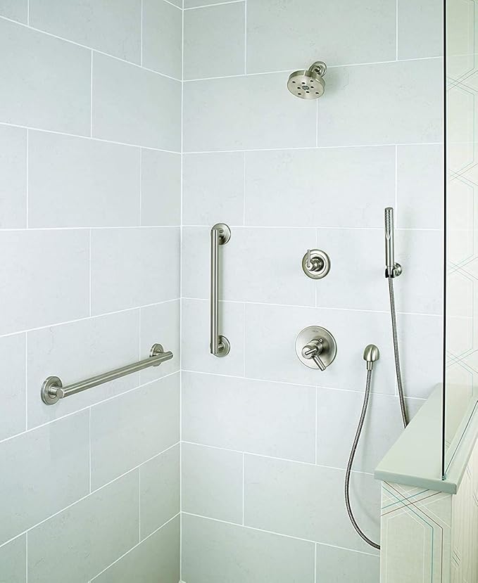 DELTA FAUCET 41824-SS Contemporary Grab Bar with Concealed Mounting, 24-Inch, Stainless