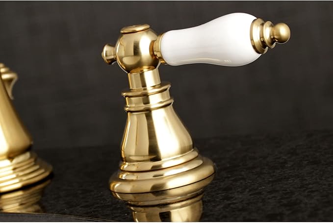 Fauceture FSC1979APL American Patriot Widespread Bathroom Faucet with Brass Pop-Up, Polished Nickel
