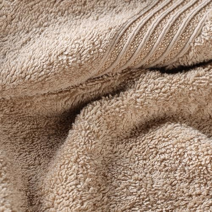 Superior Egyptian Cotton 12-Piece Towel Set, Assorted Towels for Home Bathroom, Guest Bath Decor Essentials, Includes 4 Bath, 4 Hand, 4 Face Towels/Washcloths, Quick Dry, Absorbent - Taupe