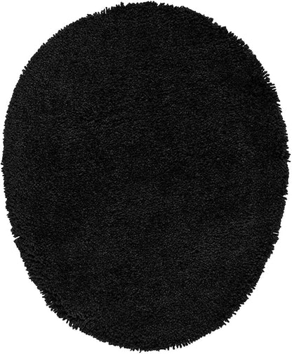 Garland Rug Traditional Nylon Washable Black 3 Piece Set - Lid, Contour, Bath Rug - Soft, Absorbent, and Stylish for Your Bathroom