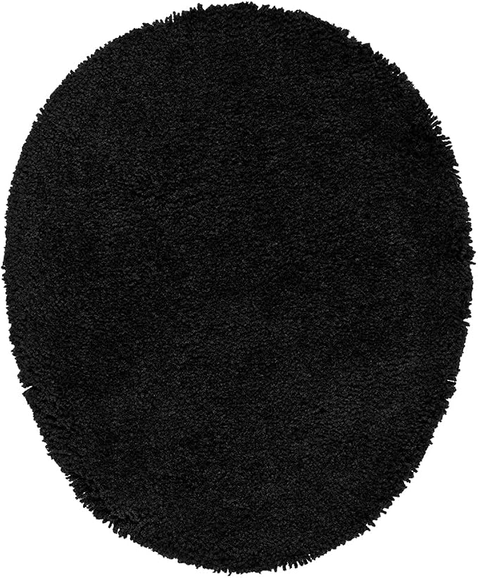 Garland Rug Traditional Nylon Washable Black 4 Piece Set - Lid, Contour, 2 Bath Rugs - Soft, Absorbent, and Stylish for Your Bathroom