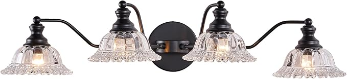 4 Light Bathroom Vanity Lighting Fixtures Black Vanity Light Fixture Vanity Lights for Bathroom