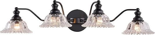 4 Light Bathroom Vanity Lighting Fixtures Black Vanity Light Fixture Vanity Lights for Bathroom