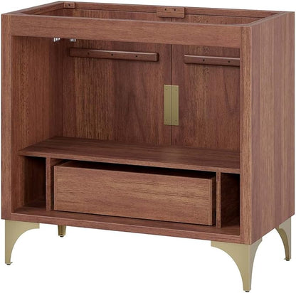 Modway Daylight Bathroom Vanity Cabinet-Sink Basin Not Included, 36 Inch, Walnut