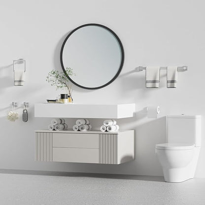 20-Piece Brushed Nickel Bathroom Accessories Set 23.6 Inch Towel Bar Set. | SUS 304 Stainless Steel Bathroom Hardware Set Towel Racks for Bathroom, Robe Towel Hooks, Toilet Paper Holder Wall Mounted.